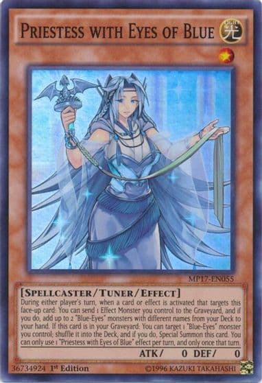 Priestess with Eyes of Blue 2017 Mega-Tins Mega Pack Yu-Gi-Oh! card