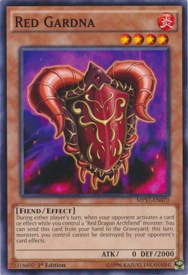 Red Gardna 2017 Mega-Tins Mega Pack Yu-Gi-Oh! card