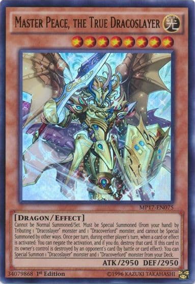 Master Peace the True Dracoslayer 2017 Mega-Tins Mega Pack Yu-Gi-Oh! card