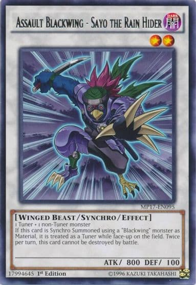 Assault Blackwing Sayo the Rain Hider 2017 Mega-Tins Mega Pack Yu-Gi-Oh! card