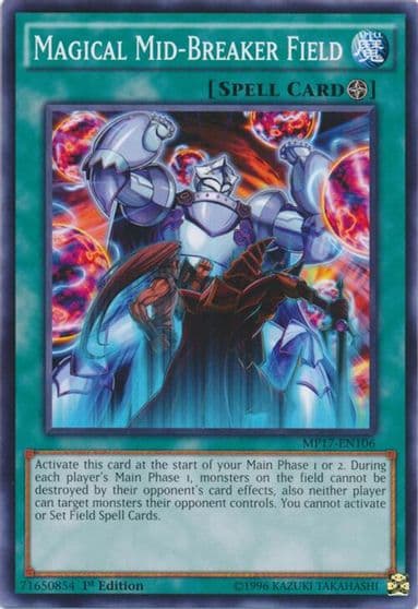 Magical Mid Breaker Field 2017 Mega-Tins Mega Pack Yu-Gi-Oh! card