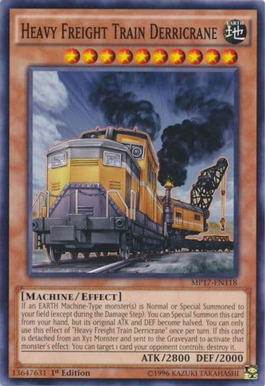 Heavy Freight Train Derricrane 2017 Mega-Tins Mega Pack Yu-Gi-Oh! card