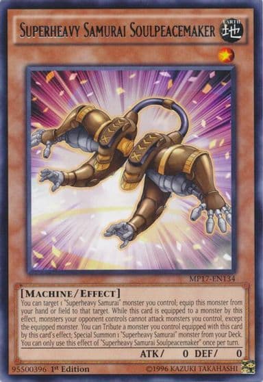 Superheavy Samurai Soulpeacemaker 2017 Mega-Tins Mega Pack Yu-Gi-Oh! card