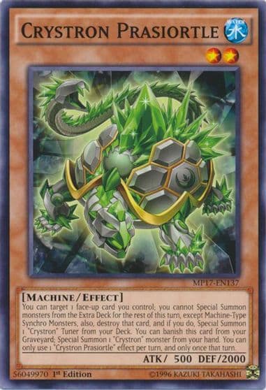Crystron Prasiortle 2017 Mega-Tins Mega Pack Yu-Gi-Oh! card