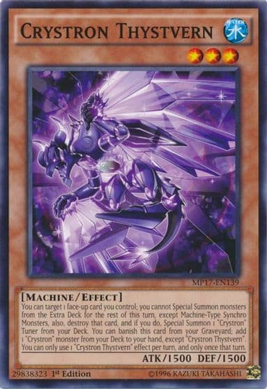 Crystron Thystvern 2017 Mega-Tins Mega Pack Yu-Gi-Oh! card