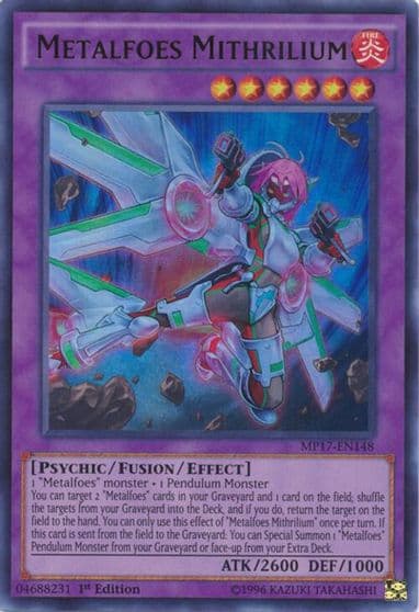 Metalfoes Mithrilium 2017 Mega-Tins Mega Pack Yu-Gi-Oh! card