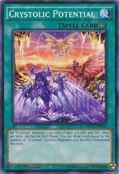 Crystolic Potential 2017 Mega-Tins Mega Pack Yu-Gi-Oh! card