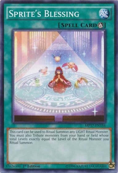 Sprites Blessing 2017 Mega-Tins Mega Pack Yu-Gi-Oh! card