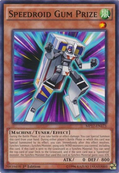 Speedroid Gum Prize 2017 Mega-Tins Mega Pack Yu-Gi-Oh! card