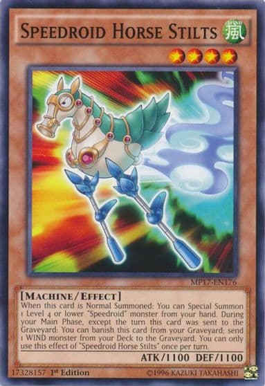 Speedroid Horse Stilts 2017 Mega-Tins Mega Pack Yu-Gi-Oh! card