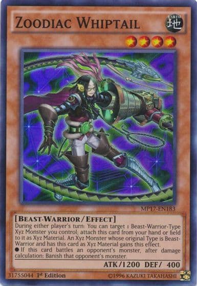 Zoodiac Whiptail 2017 Mega-Tins Mega Pack Yu-Gi-Oh! card