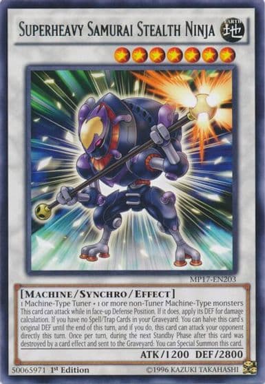 Superheavy Samurai Stealth Ninja 2017 Mega-Tins Mega Pack Yu-Gi-Oh! card