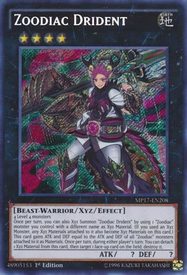Zoodiac Drident 2017 Mega-Tins Mega Pack Yu-Gi-Oh! card