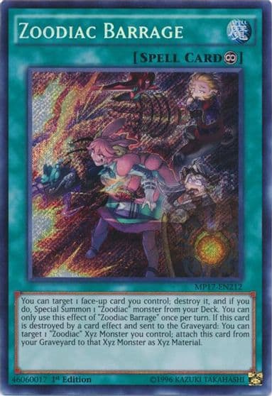 Zoodiac Barrage 2017 Mega-Tins Mega Pack Yu-Gi-Oh! card