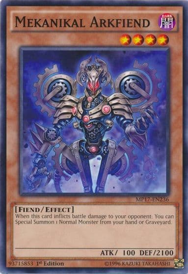 Mekanikal Arkfiend 2017 Mega-Tins Mega Pack Yu-Gi-Oh! card