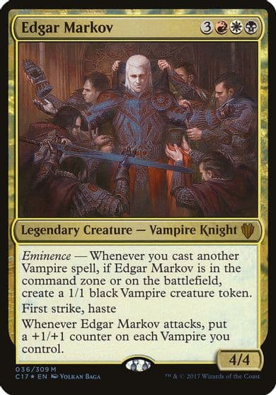 Edgar Markov Commander 2017 Oversize Cards Magic card
