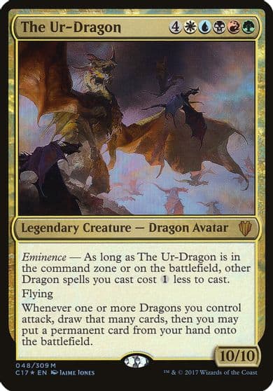 The Ur Dragon Commander 2017 Oversize Cards Magic card