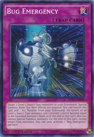 Bug Emergency 2017 Mega-Tins Mega Pack Yu-Gi-Oh! card