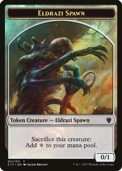 Eldrazi Spawn Vampire Double Sided Token Commander 2017 Magic card
