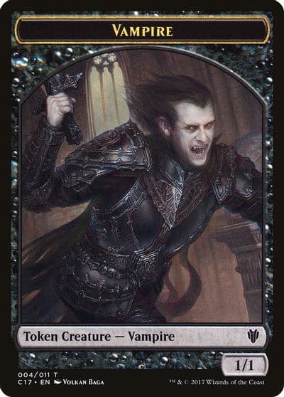 Vampire Zombie Double sided Token Commander 2017 Magic card