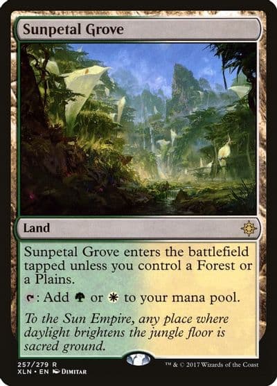 Sunpetal Grove Ixalan Magic card