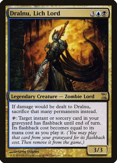 Dralnu Lich Lord Time Spiral Magic card