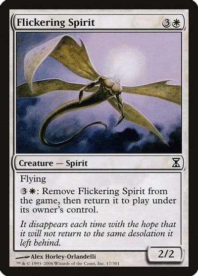 Flickering Spirit Time Spiral Magic card