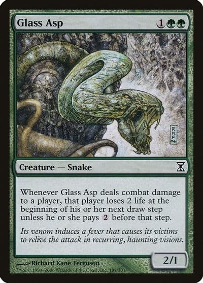 Glass Asp Time Spiral Magic card