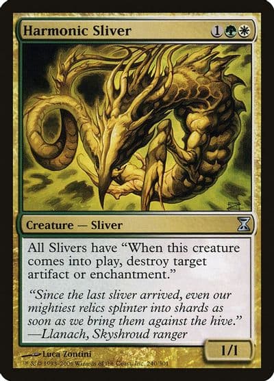 Harmonic Sliver Time Spiral Magic card