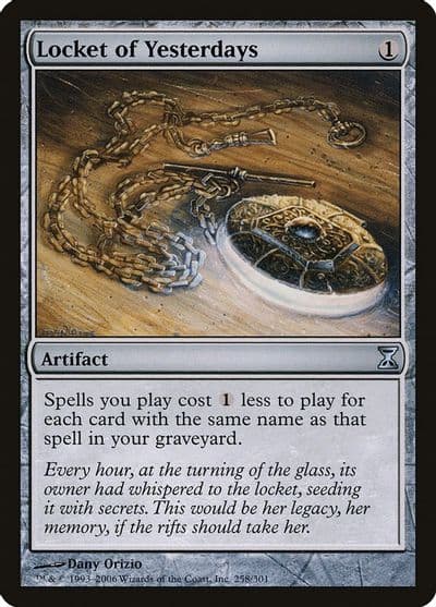 Locket of Yesterdays Time Spiral Magic card