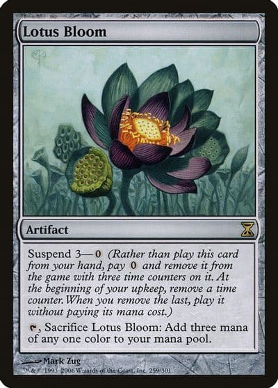 Lotus Bloom Time Spiral Magic card