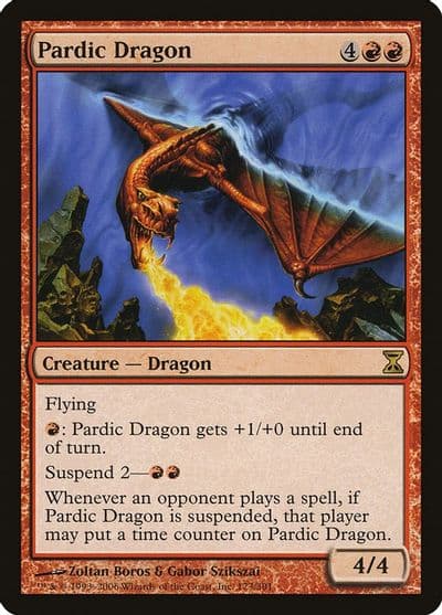 Pardic Dragon Time Spiral Magic card