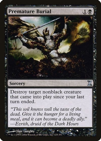 Premature Burial Time Spiral Magic card