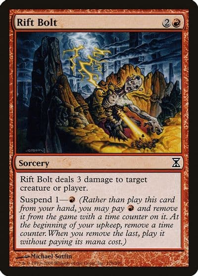 Rift Bolt Time Spiral Magic card