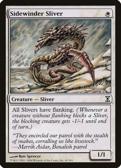 Sidewinder Sliver Time Spiral Magic card