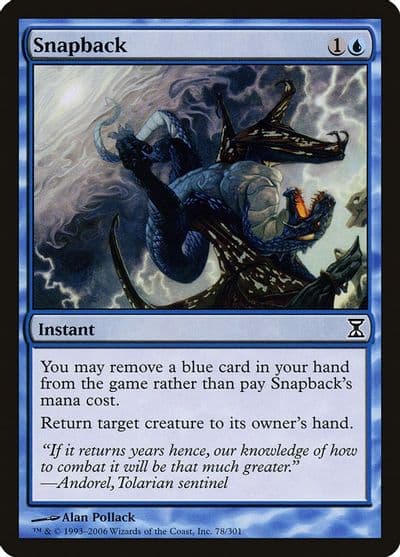Snapback Time Spiral Magic card