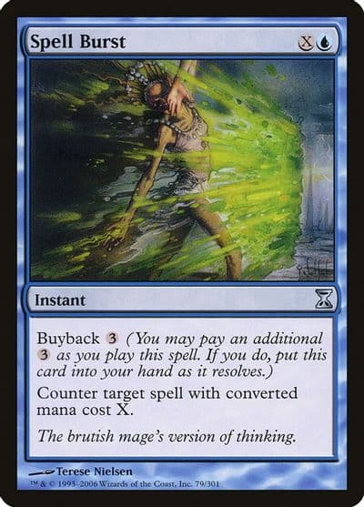 Spell Burst Time Spiral Magic card