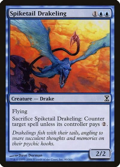 Spiketail Drakeling Time Spiral Magic card