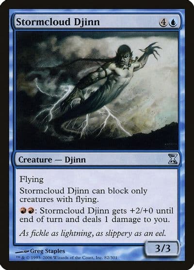 Stormcloud Djinn Time Spiral Magic card