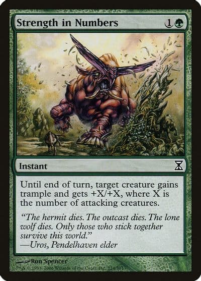 Strength in Numbers Time Spiral Magic card