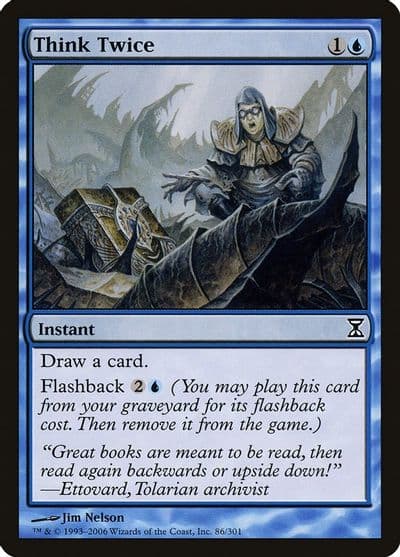 Think Twice Time Spiral Magic card