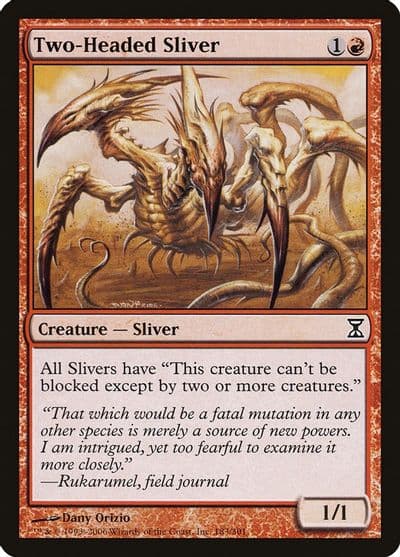 Two Headed Sliver Time Spiral Magic card