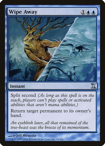 Wipe Away Time Spiral Magic card