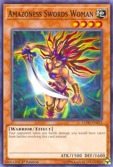Amazoness Swords Woman Legendary Duelists Yu-Gi-Oh! card