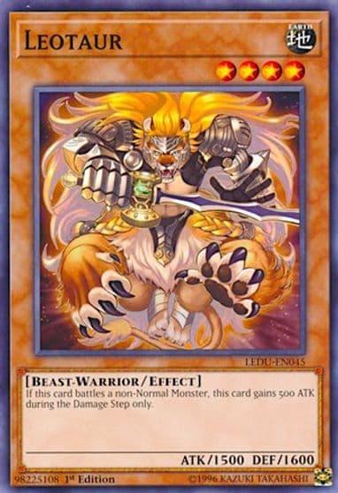 Leotaur Legendary Duelists Yu-Gi-Oh! card