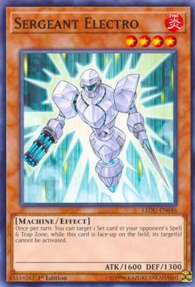 Sergeant Electro Legendary Duelists Yu-Gi-Oh! card