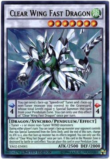 Clear Wing Fast Dragon Yu-Gi-Oh! ARC-V Promo Cards Yu-Gi-Oh! card