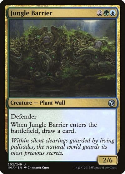 Jungle Barrier Iconic Masters Magic card