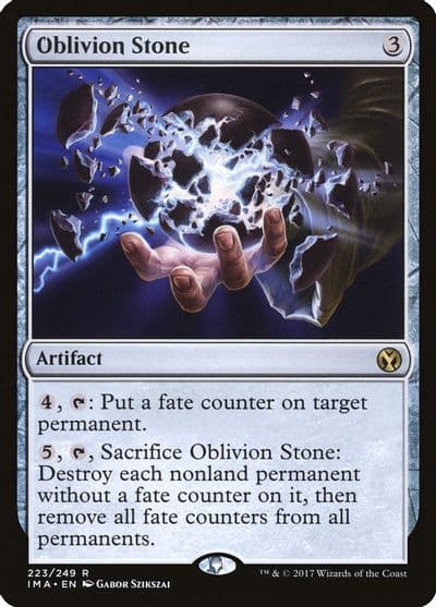 Oblivion Stone Iconic Masters Magic card