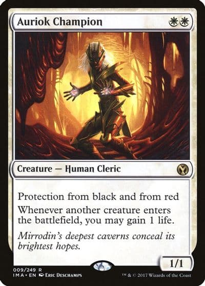 Auriok Champion Iconic Masters Magic card